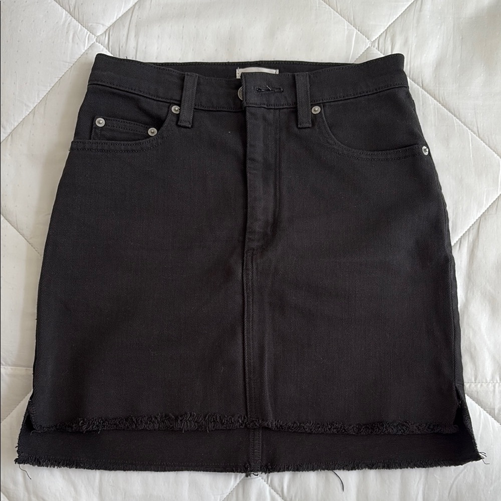 Classic Black Denim Skirt (Wilfred Free)